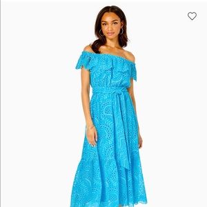 Lilly Pulitzer blue eyelet swing dress